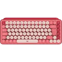 Logitech POP Keys, Mini, Draadloos, Bluetooth, Mechanische schakelaar, QWERTY-indeling, Bourgondië, Roze, Rozenkleur