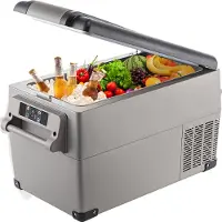 Vevor Auto Koelkast Compressor, 45 W Auto Koelkast Mini, 35 L Mini Koelkast, met Batterij Beschermingssysteem en Efficiënte Koeling, veel Geschikt voor veel Plaatsen, Boot, Vrachtwagen, Auto enzovoort