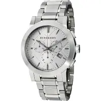 Burberry BU9350 Groot Ruit Roestvrij Staal Armband Herenhorloge