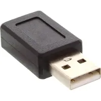 InLine USB Mini B (v) - USB-A (m) adapter - USB2.0 / zwart