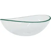 vidaXL Wasbak 54,5x35x15,5 cm gehard glas transparant