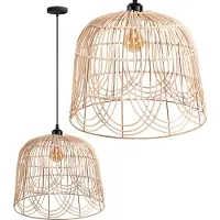Toolight Hanglamp, natuurlijke uitvoering, model APP1352-1CP, diameter 40 cm
