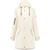 Mirage Regenjas rainfall trenchcoat - maat m - gemaakt van polyester soft touch - off white