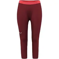 Salewa - Women's Cristallo Warm AMR 3/4 Tight - Merino-ondergoed 40, rood