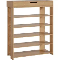 En.casa Schoenenrek Boppeelo 94x75x30 cm sonoma eikenkleurig []