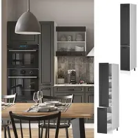 Vicco R-Line Apotheekkast – 30 cm Antraciet landhuis