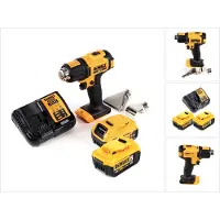 DeWalt DCE 530 P2 accu hittekanon 18V 530°C + 2x oplaadbare accu 5.0Ah + 1x oplader + gebied en