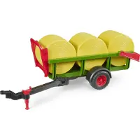 Top 1 Toys Bruder Ronde balenverzamelaar met 3 ronde balen