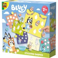 SES Creative Bluey-vormen plakken - Knutselset - Vormen leren herkennen