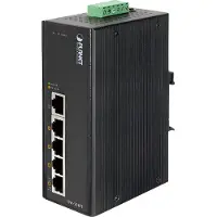 Planet ISW-504PT: Industriële Ethernet PoE-switch met 5 aansluitingen van 10/100 Mbps (RJ45) en beschermingsklasse IP30
