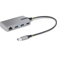 StarTech.com Hub USB - - 5G3AGBB-USB-A-HUB - 3 Poorten USB-A - Gigabit Ethernet - 5 Gbps