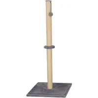Springos Kattenboom - - 75 cm - Grijs - Sisal krabpaal - Hangende bal