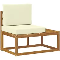 vidaXL Buiten eindsofa Naturel 91 x 63 x 73 cm Massief Acacia Hout