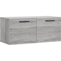 Syfax Wandkast 80x36,5x35 cm bewerkt hout grijs sonoma eikenkleurig