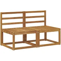 vidaXL 2 Stuk Buiten Midden Sofa Massief Acacia Hout Naturel