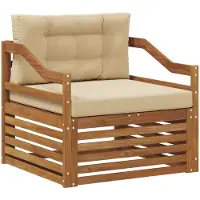 vidaXL Buitensofa Natuurlijk en Beige