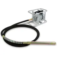 Eberth betonvertriller, flesvertriller, elektrische betonverdichter, 1500W, slanglengte 6m, verstevigde rührfles met een diameter van 45mm