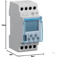 Hager DIN-rail schakelklok Digitaal