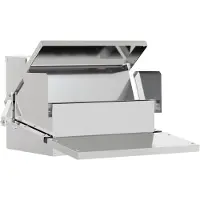 vidaXL Kip trekvoeder Zilver 50 x 40 x 29 cm Gegevens staal