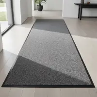 JYG Deurmat groot grijs - 90x220 cm - Absorberend - Cleanwash