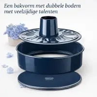 Dr. Oetker Set van 2 Bakvormen voor taart en savarin met dubbele bodem 26 cm Back Liebe