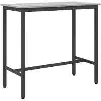 vidaXL Tafel, grijze Sonoma-kleur, 100 x 50 x 90,5 cm