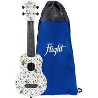 Flight Ultra Travel Soprano Ukulele - Flower -