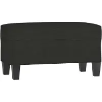 vidaXL Bankje 70x35x41 cm stof zwart