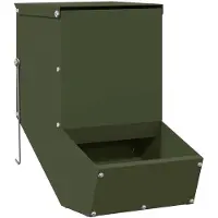 vidaXL Konijnenvoerbak Olijfgroen 17,5 x 26 x 28,5 cm 1,5 kg