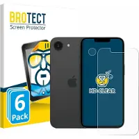 BROTECT - Screenprotector voor Apple iPhone 17e (Voor+Camera) - Folie Beschermfolie transparant 6 Stuks