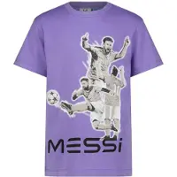 Messi T-shirt paars Jongens/Meisjes Polyester Ronde hals Printopdruk - maat 164
