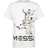 Messi T-shirt wit Jongens/Meisjes Polyester Ronde hals Printopdruk - maat 164