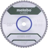 Metabo STEEL CUT CLASSIC 628668000 Cirkelzaagblad 305 x 25.4 x 2.2 mm Aantal tanden: 60 1 stuk(s)