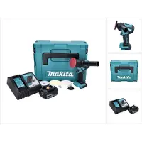 Makita DPV 300 RF1J Accu Slijpmachine Polijstmachine 18 V 50 / 80 mm Borstelloos + 1x Accu 3.0 Ah + Lader + (Excentrische polijstmachine)