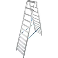 Krause treden dubbele ladder 2 x 12 treden ladder aluminium