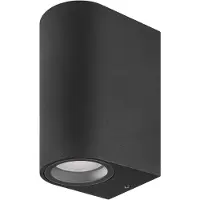 MasterLed LED Wandlamp Up and Down IP44 - 2x GU10 aansluiting - Zwart