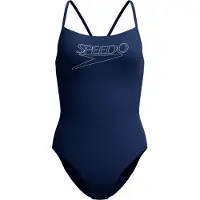 Speedo - Women's Endurance+ Logo Thin Strap One Piece - Badpak 42, blauw