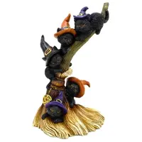 Puckator Heksen Zwarte Kat Climbing Broomstick