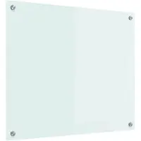 vidaXL Keukenachterwand Melk 70 x 60 cm gehard glas