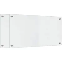 vidaXL Keukenachterwand 2 st Transparant 80 x 40 cm gehard glas