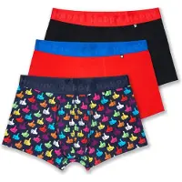 Happy socks Boxershorts 'Thumbs Up' navy / lichtblauw / rood / zwart