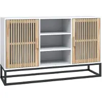 vidaXL Dressoir 105x30x65 cm bewerkt hout wit