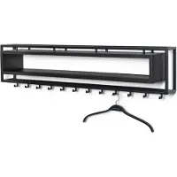 Spinder Design kapstok School 120 Black Edition - Zwart - 12 haken