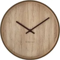 Nextime Oslo Wandklok Ø30 Cm Lichtbruin - Wandklokken Aluminium Light brown - 3329