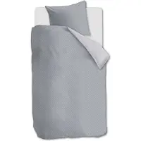 Rivièra Maison Dekbedovertrek Emery Blauwgrijs Katoen-140 x 200 / 220 cm | 1-Persoons