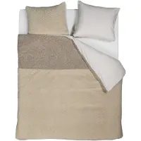 Rivièra Maison Dekbedovertrek Huggle Zand Velvet-240 x 200 / 220 cm | Lits-Jumeaux