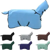vidaXL Paardendeken Volledig Aqua 85 cm Polyester Fleece
