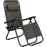 Springos Ligstoel - - Opvouwbaar relaxmeubel - Hoofdkussen - Waterdichte stof - Draagvermogen 120 kg