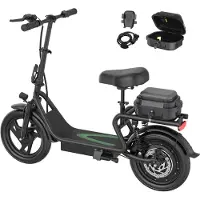 Aovopro ESBSPROXLX Elektrische Step met opbergkoffer – 250W Motor – tot 25 km/u – 54.6V 22.5AH – 30 km Actieradius – Opvouwbaar – Dubbele hydraulische vering – zwart