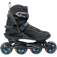 Roces Icon X 80 Skeelers - Inline Skates - Zwart/Blauw - Maat 44
